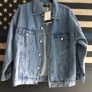 R. Display Jackets & Coats - Oversized denim trucker jacket R. Display Jackets & Coats - Oversized denim trucker jacket
